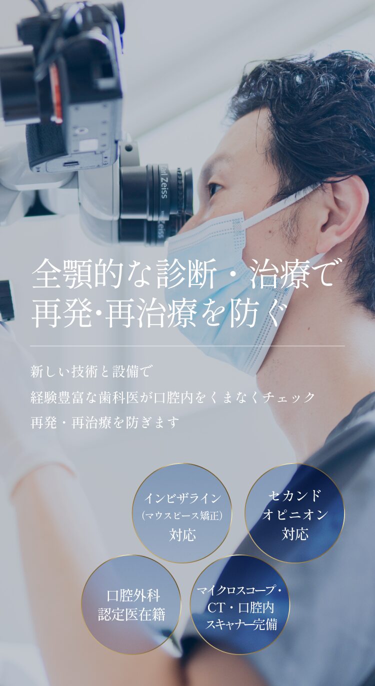 全顎的な診断・治療で再発・再治療を防ぐ